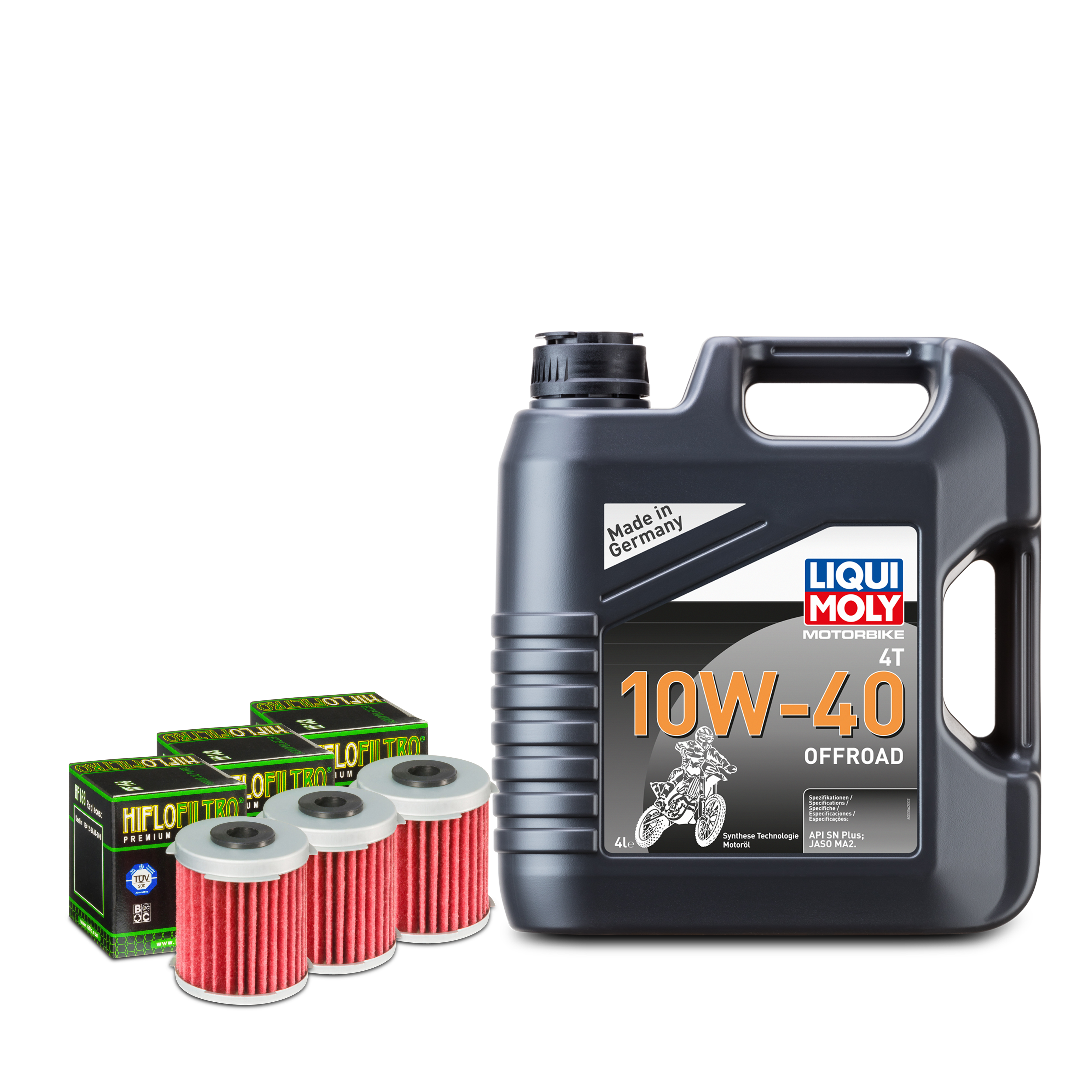 Motorolie + Oliefilter 3-Pack LIQUI MOLY Offroad 4L HIFLO