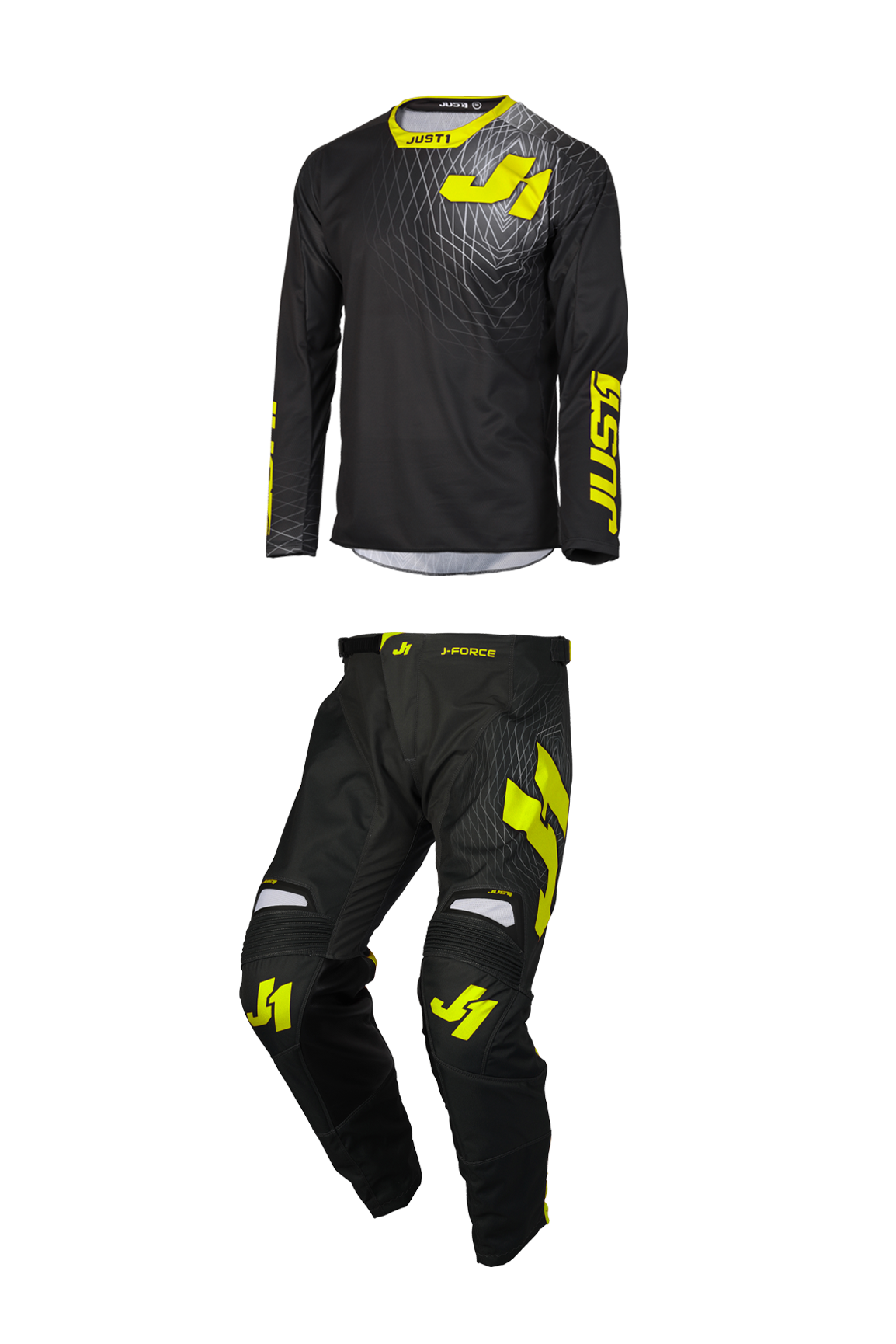 Just1 J-Force Lighthouse MX Clothing Kit Grey-Yellow - Buy now, get 22% off