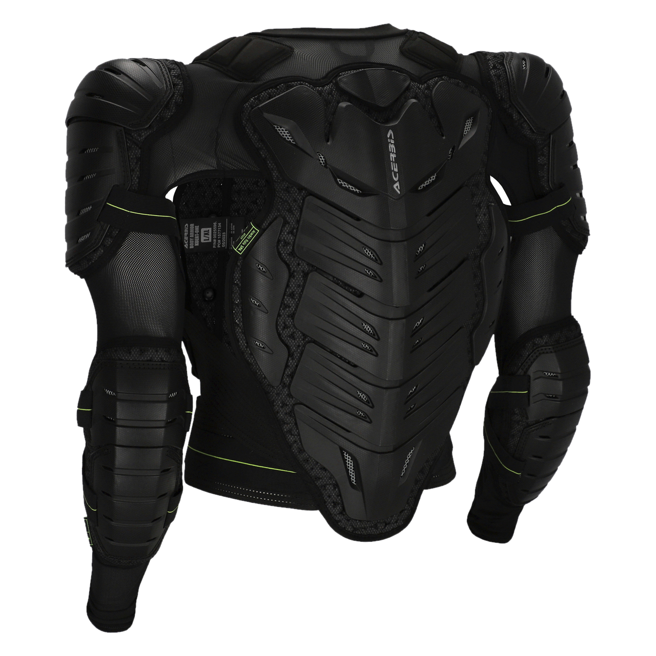 Body-Pantser Acerbis Koert-One Zwart/Geel