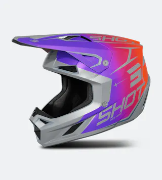 Capacete MX Shot Race Gear Speed Side Jovens 27