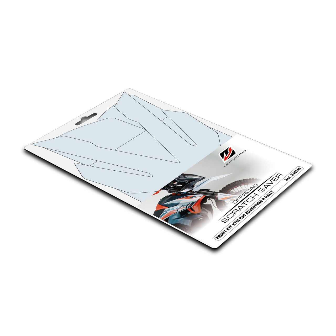 Kit de Adhesivos Protección Delantera Uniracing Transparente