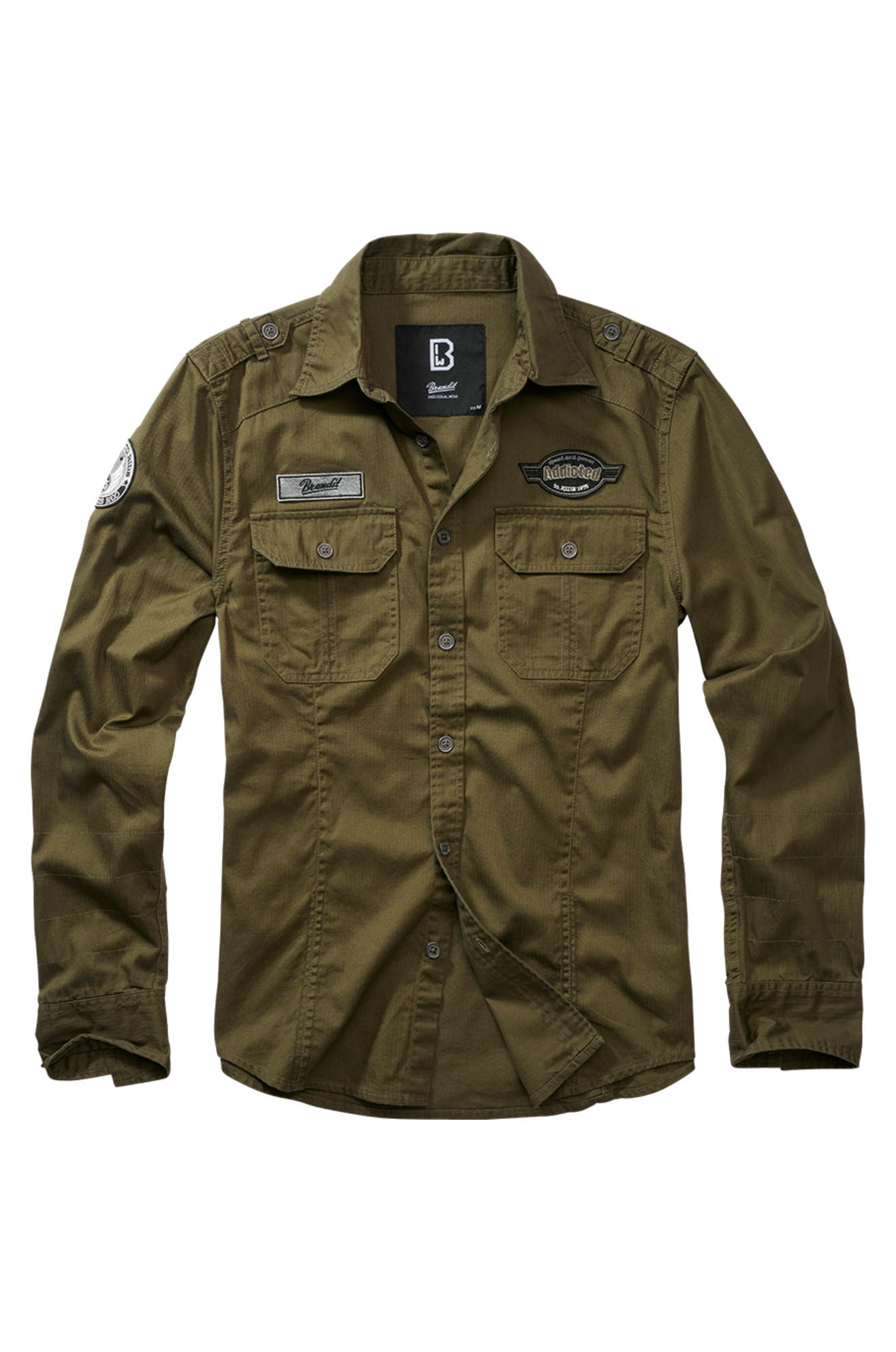 Camisa Brandit Luis Vintage Manga Larga