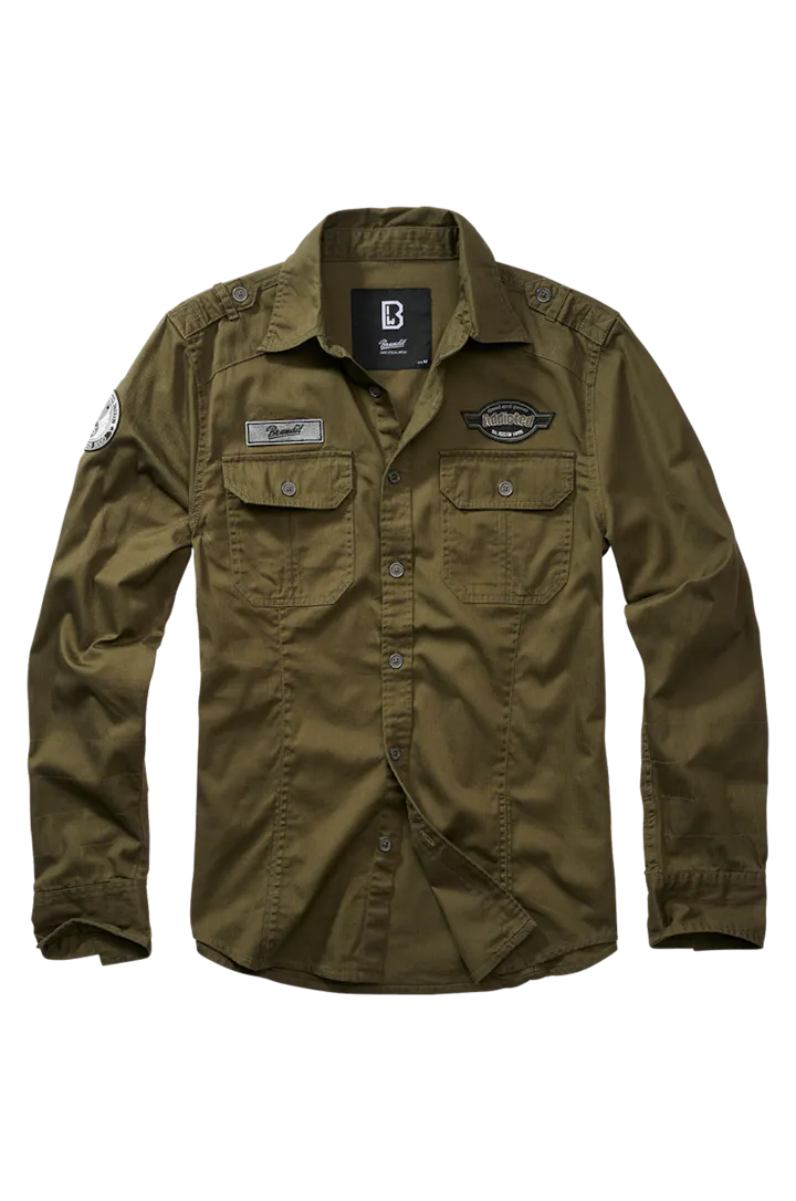 Shirt met Lange Mouwen Brandit Luis Vintage