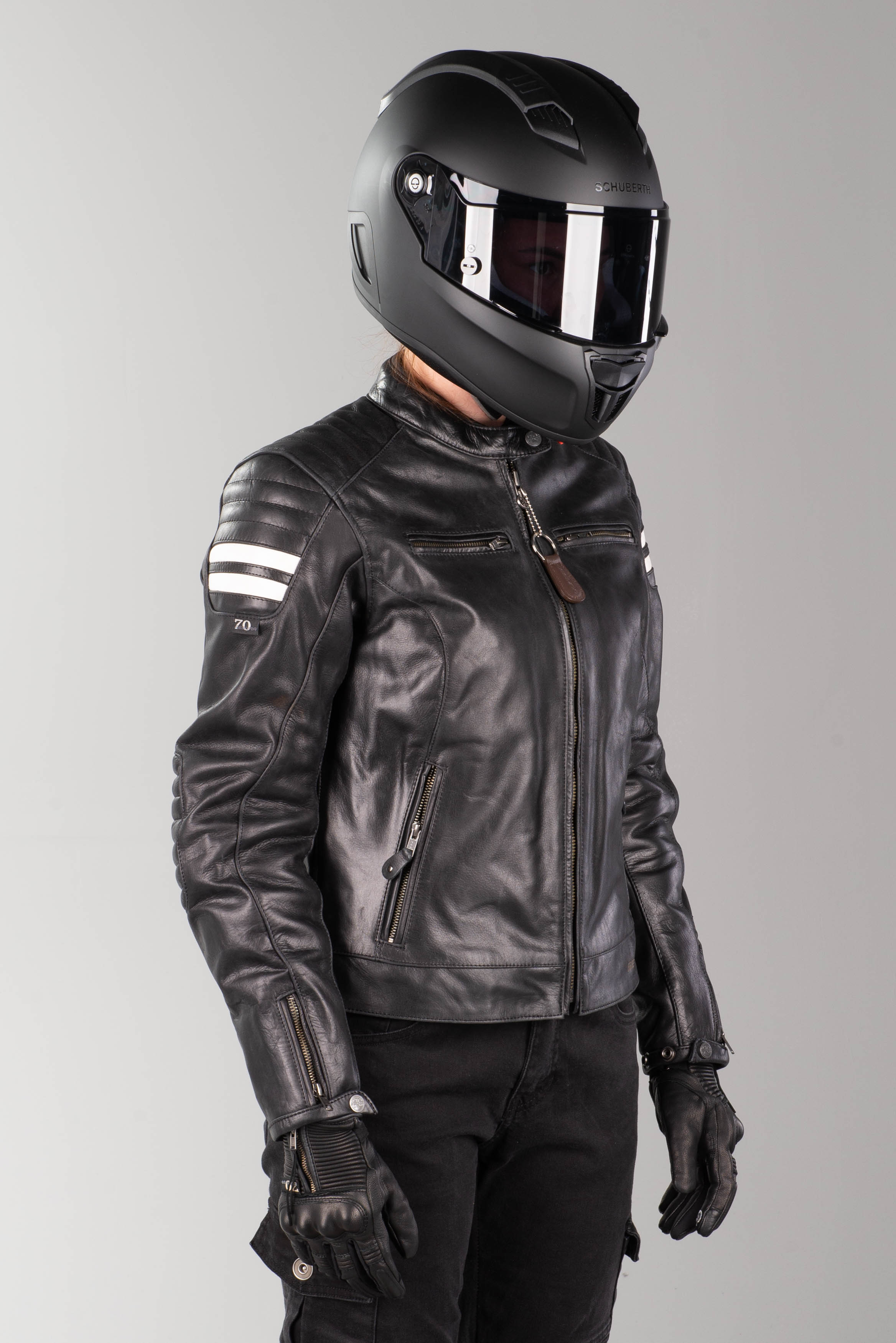 Chaqueta de Moto Segura Stripe Mujer