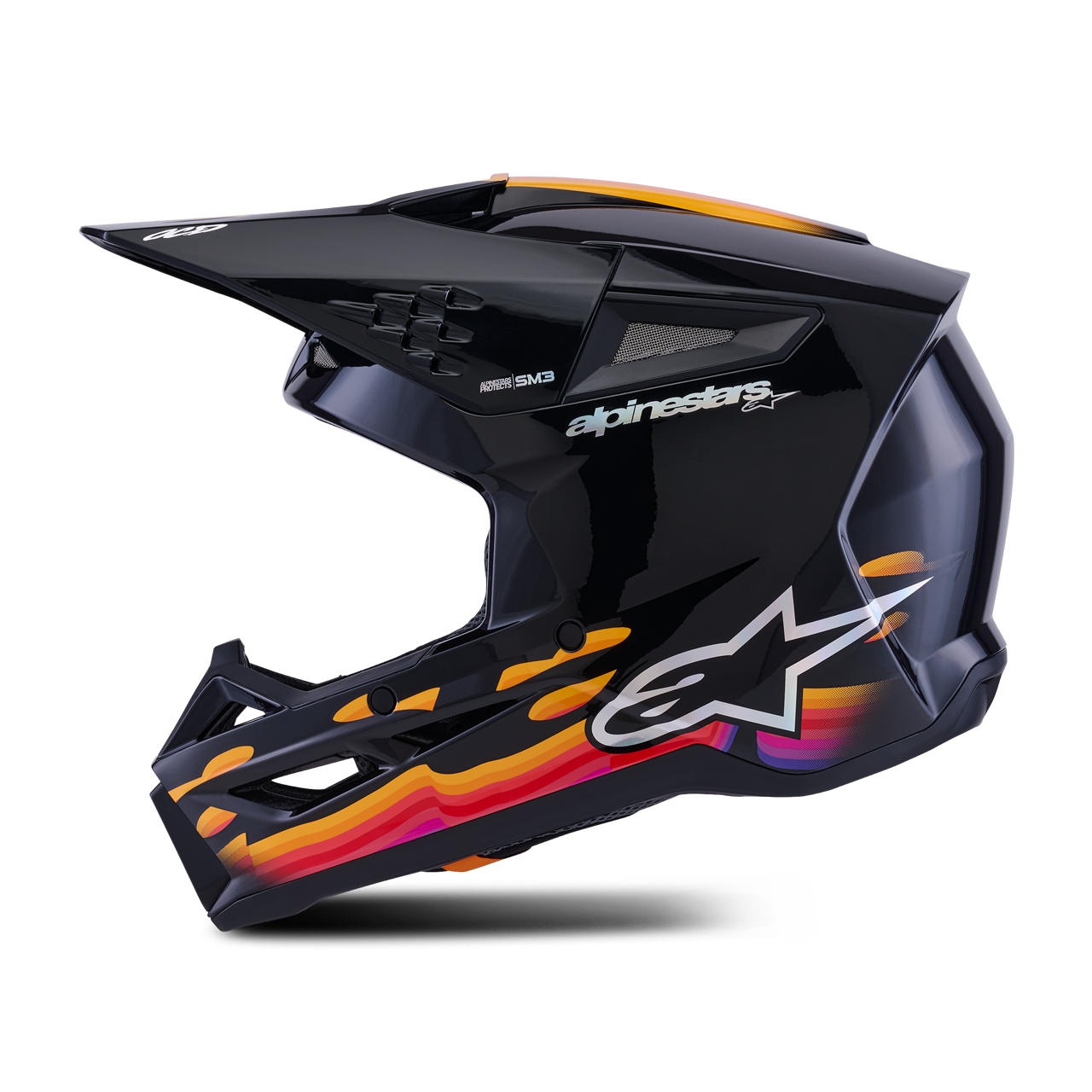 Casco MX Alpinestars SM3 Force Glossy