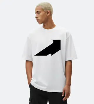 T-Shirt Oversize Raven Bianco
