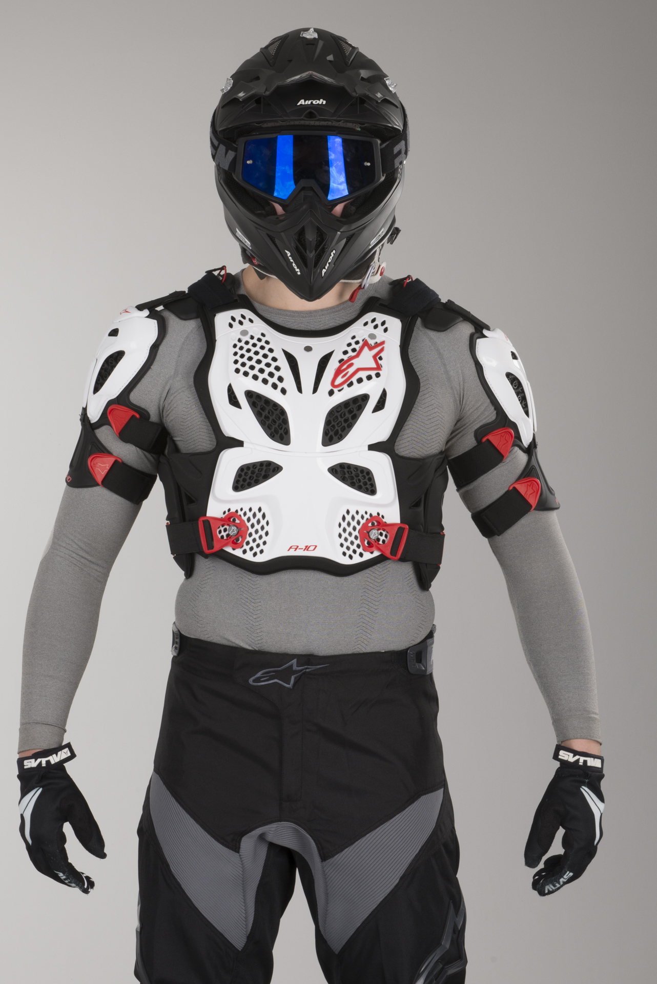 Alpinestars A10 Chest Protector WhiteBlackRed Now 23 Savings 24mx.eu