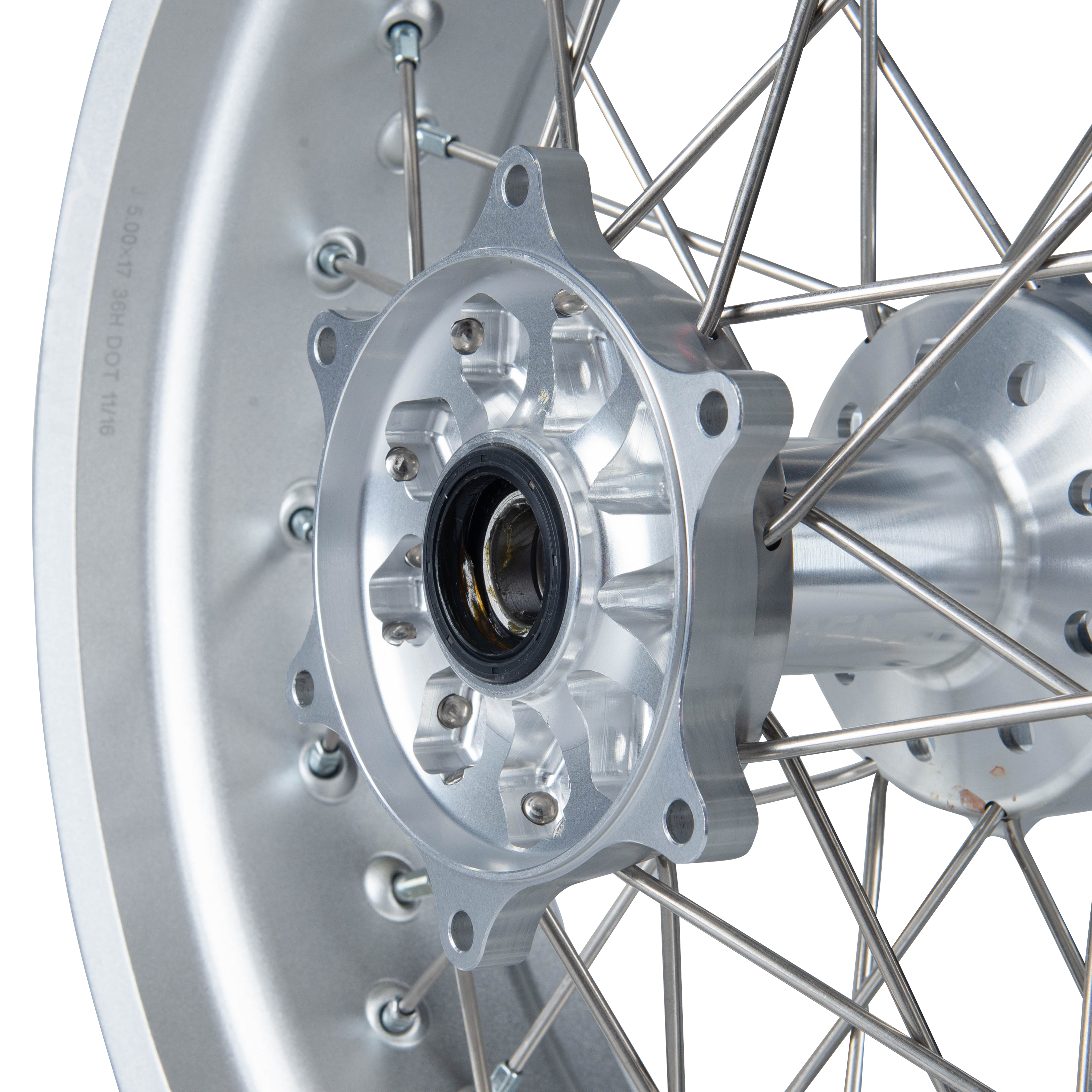 Twenty Supermotard Rear Wheel Silver-Silver 17"