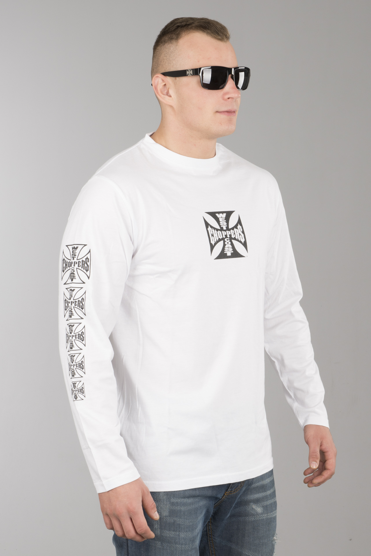 West Coast Choppers OG Cross T-Shirt Long Sleeve