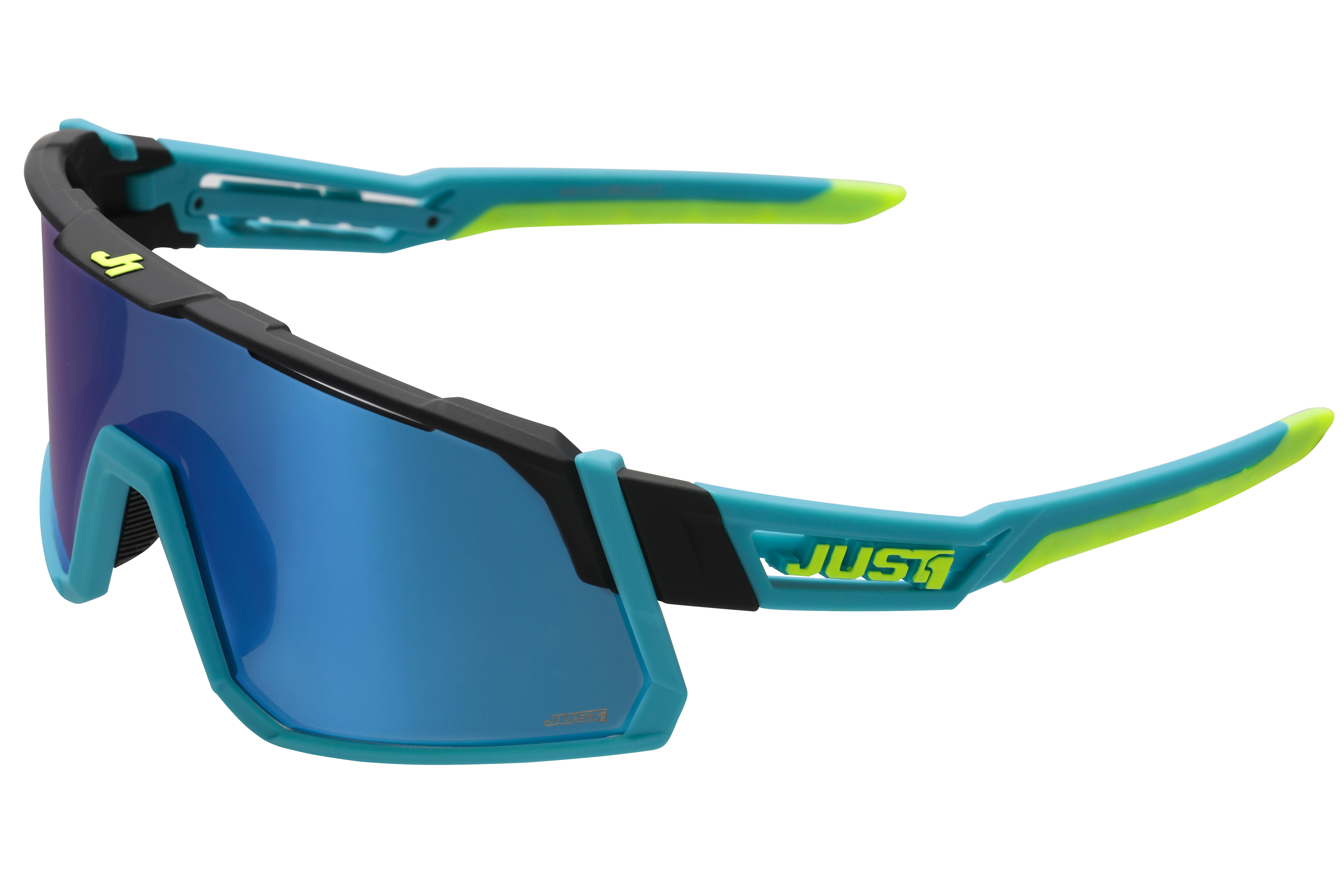 Just1 Sniper Sunglasses Blue-Lime-Black