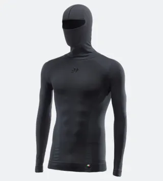 Base Layer Skjorte SIXS TS2 DB 4-Sæson Langærmet Skjorte Med Hætte