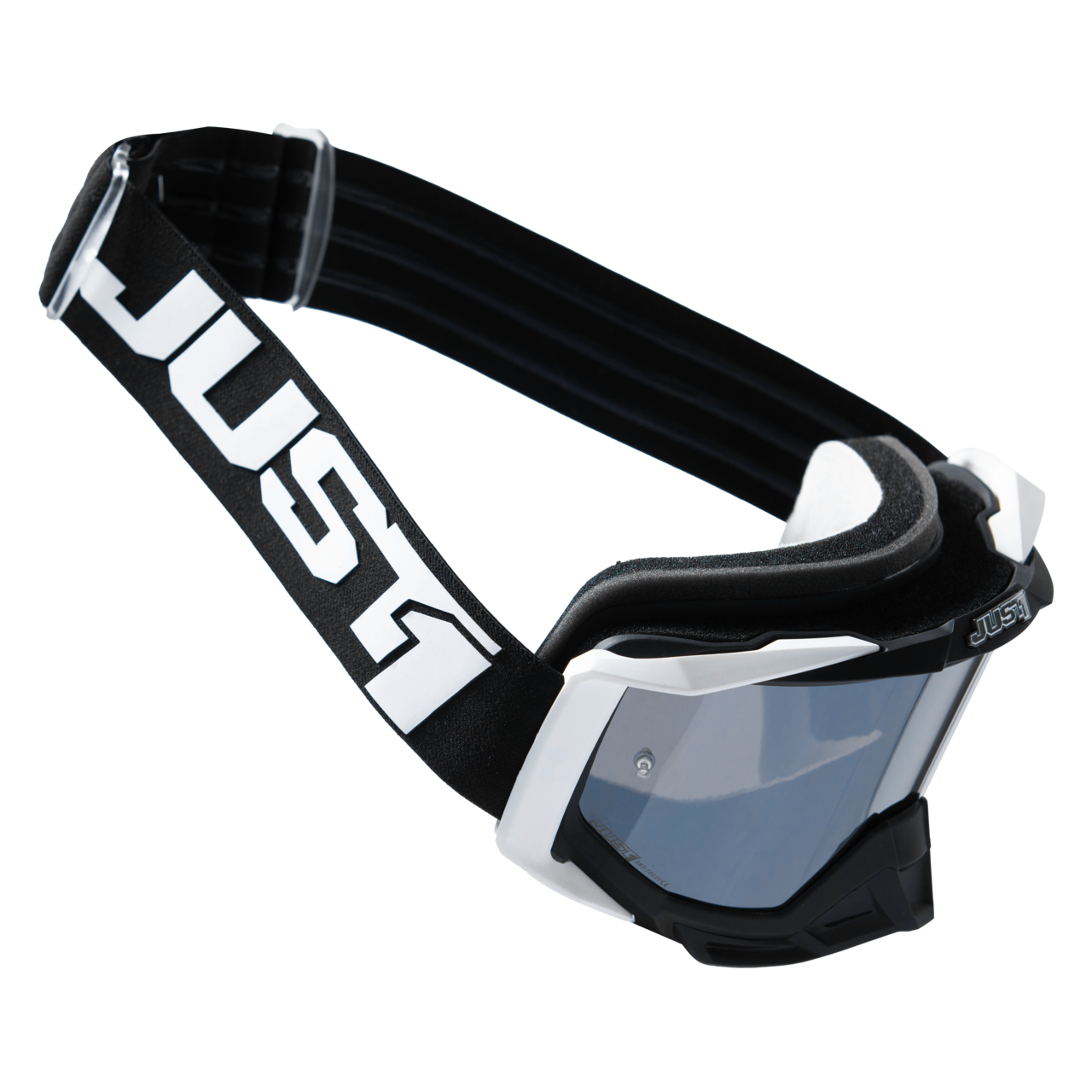 Just1 Iris 2.0 MX Goggles Logo Mirror Silver Lens