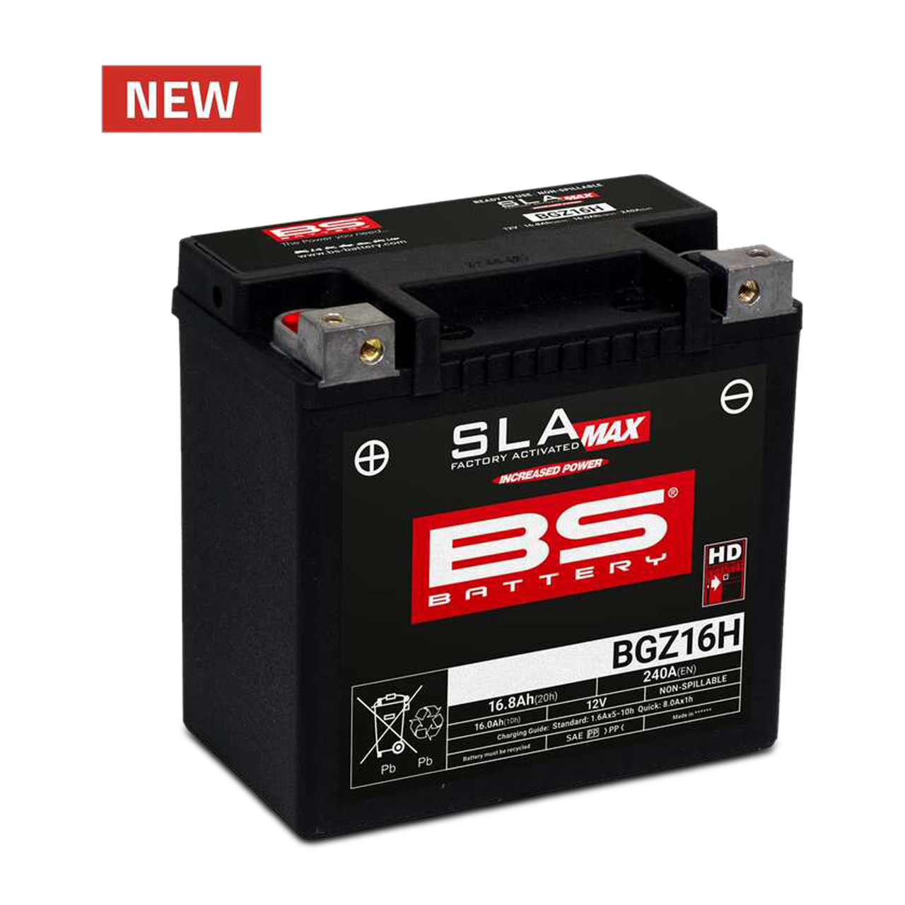 BS Battery SLA Max BGZ16H Maintenance Free Battery