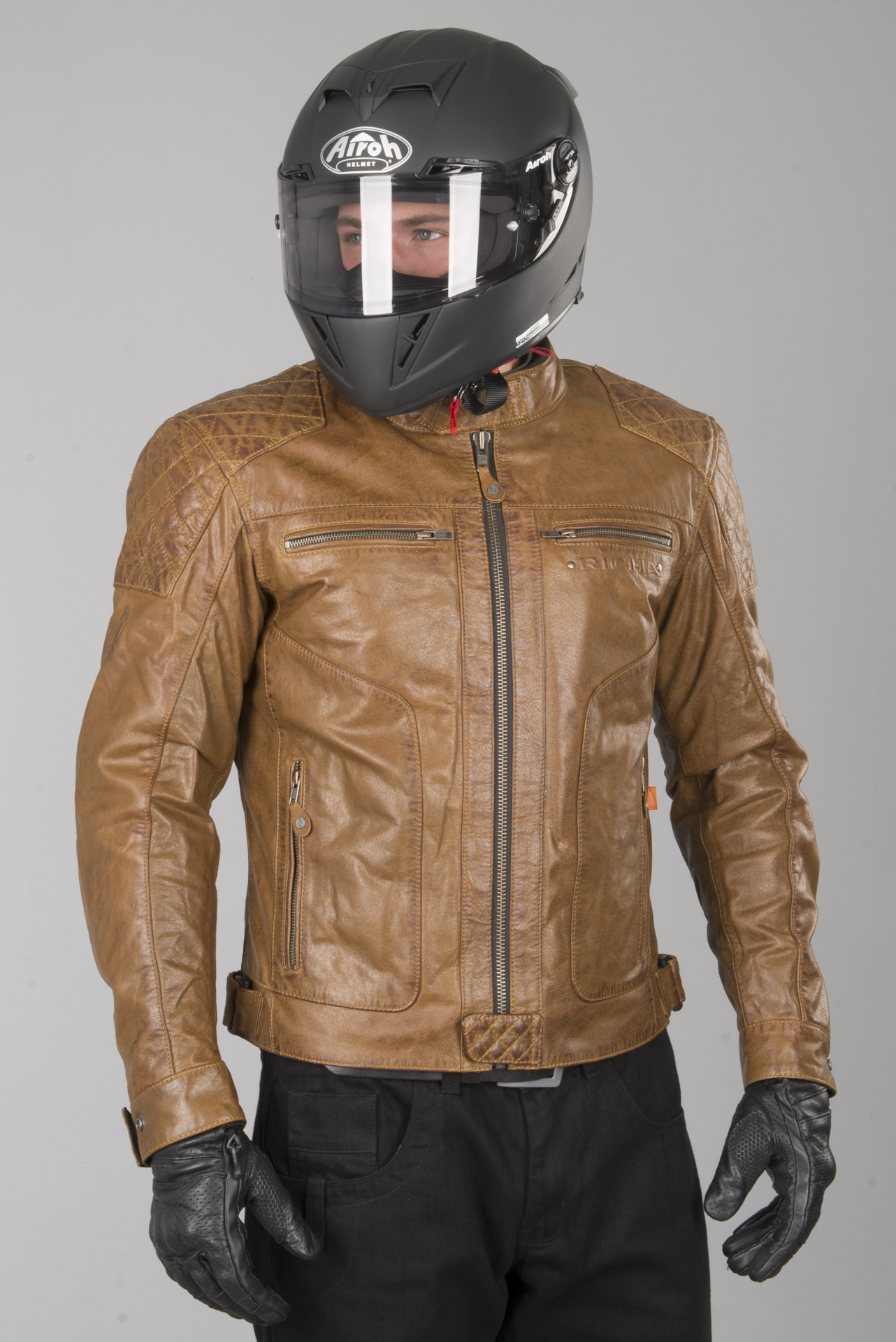 MC Jakke Richa Detroit Cognac Laveste prisgaranti XLmoto.no MC Jakke Richa Detroit Svart Laveste prisgaranti xlmoto.no