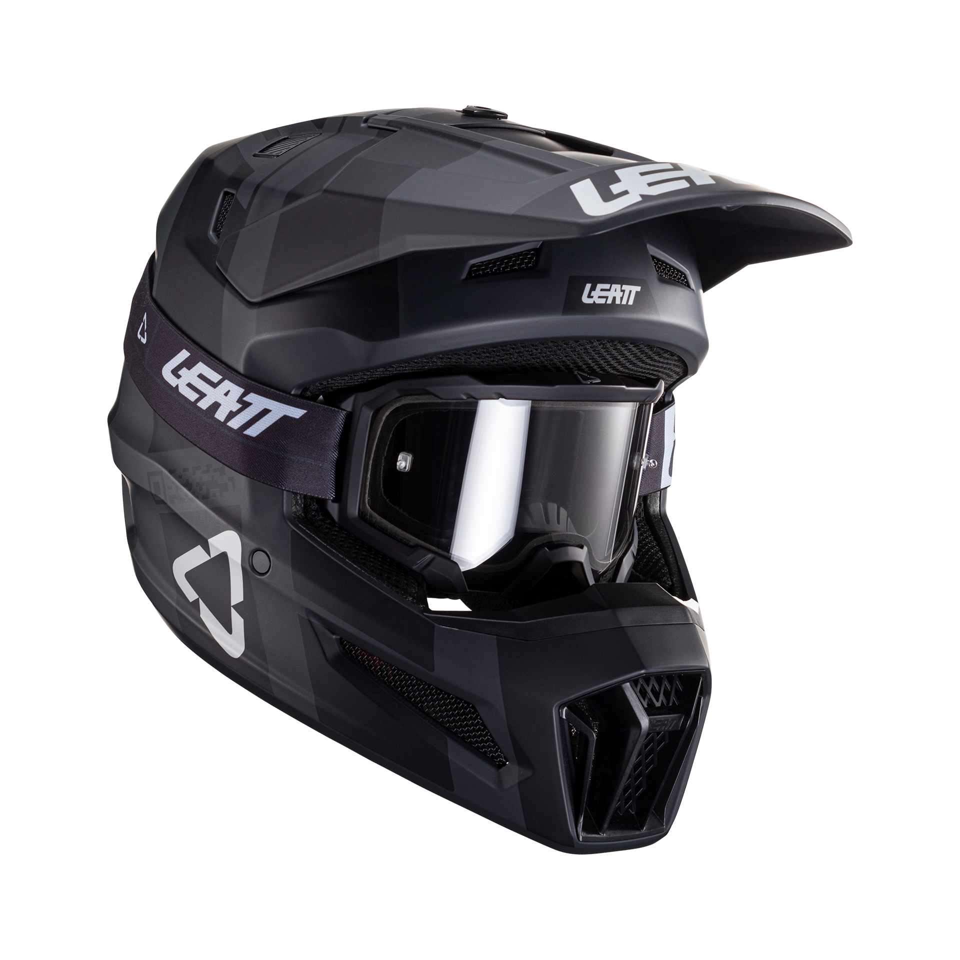 Crosshelm Kit Leatt Moto 3.5 V25 Met Brillen