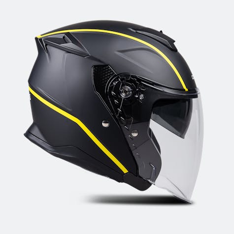 Casco jet course patrol negro mate hotsell