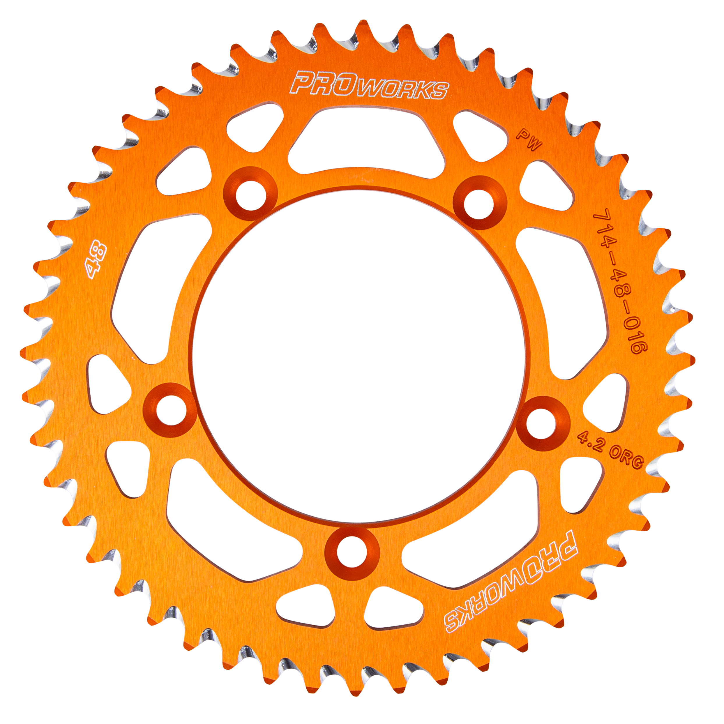 Tandwiel Achter Proworks Aluminium Oranje