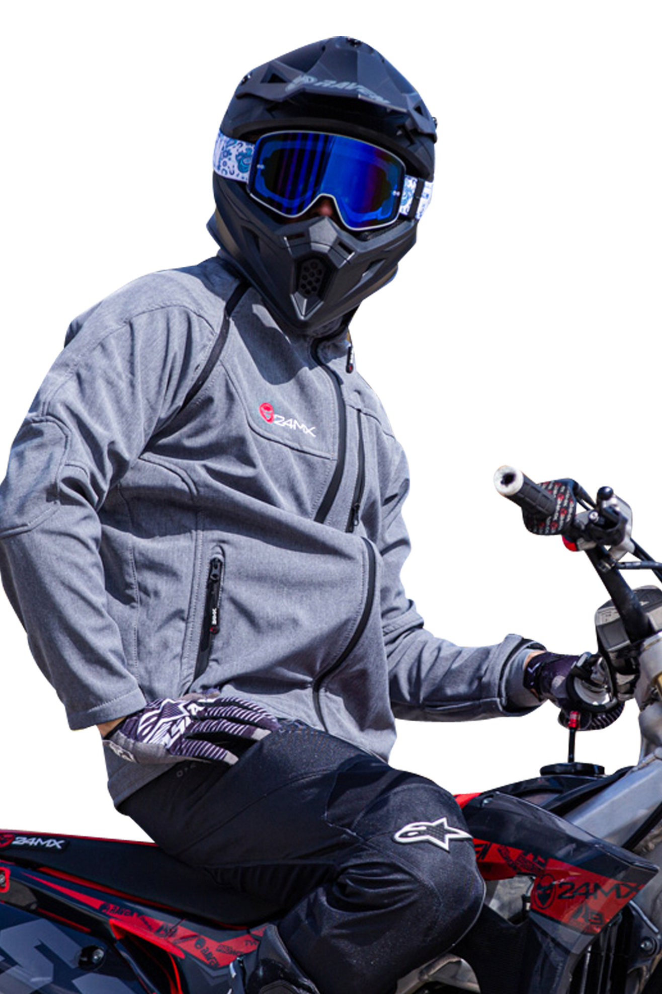 Softshell Jas met Afneembare Mouwen 24MX Team