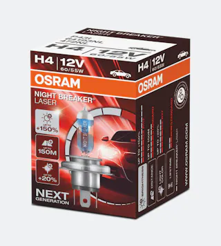Izzók Osram H4 Night Breaker Laser 12 V 60/55 W P43t-38