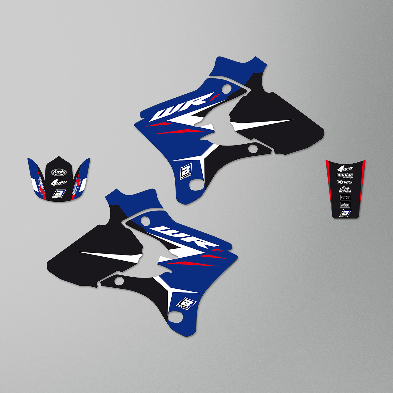 Blackbird Dream 4 Decal Kit Blue-Black-White