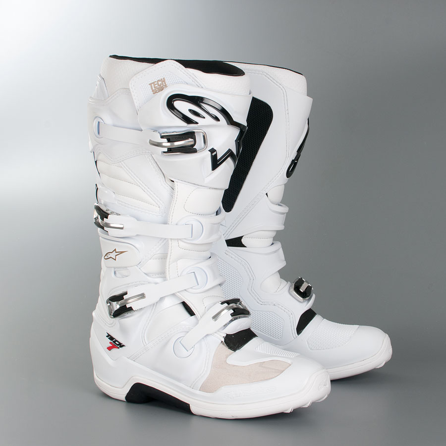 Alpinestars Tech 7 Boots White - Now 20% Savings - 24mx.co.uk