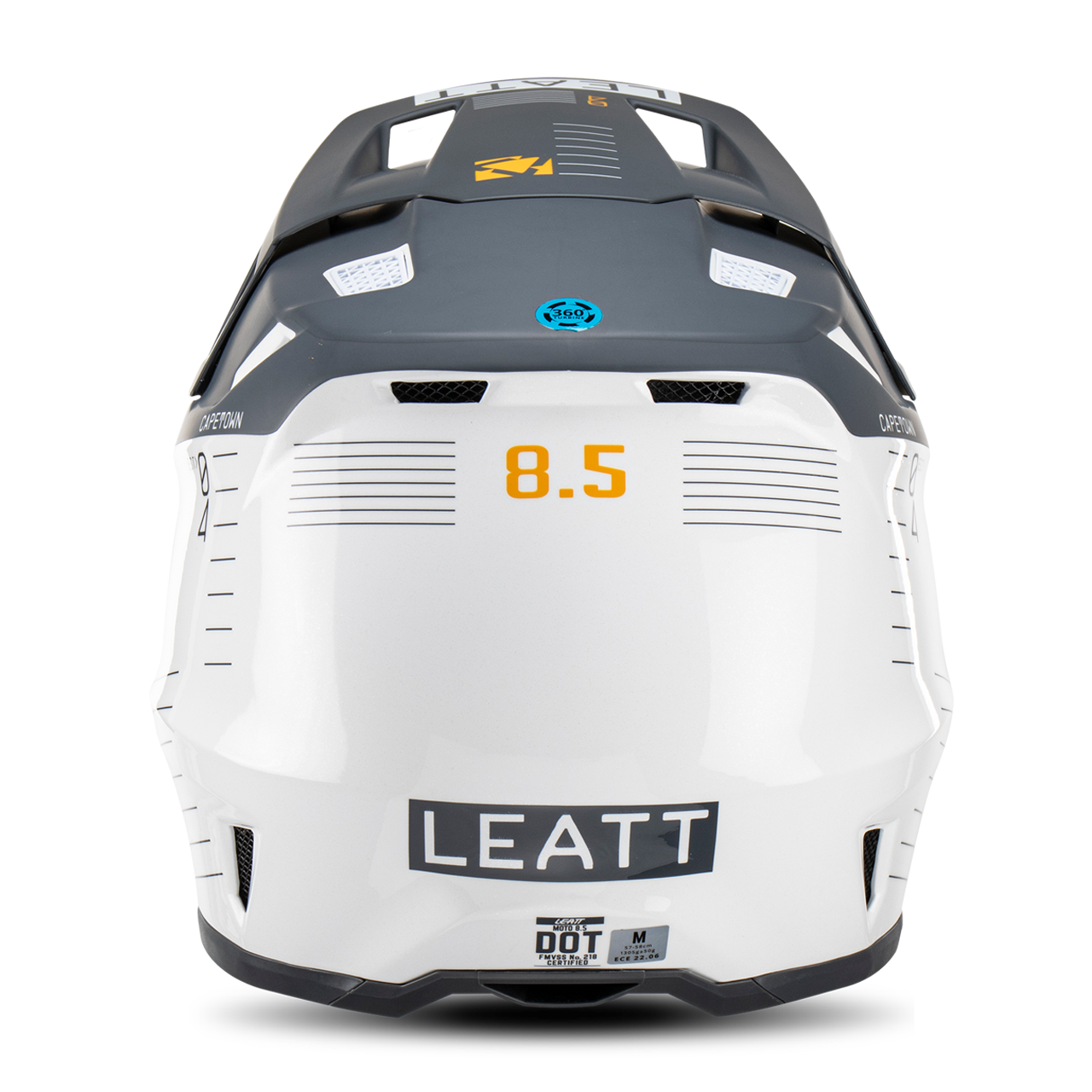 Helmset Leatt Moto 8.5 V25 Crosshelm Met Brillen