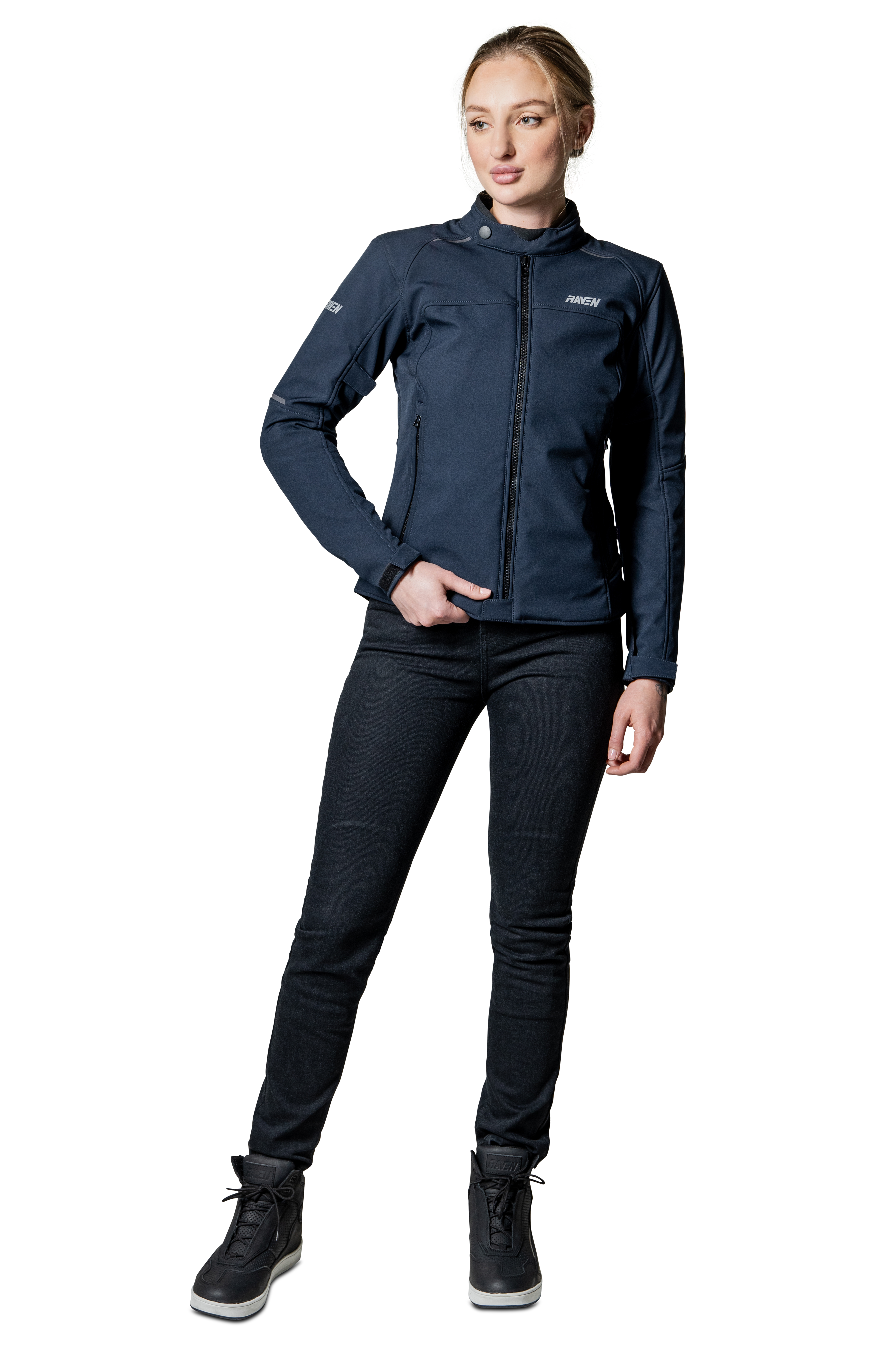 Chaqueta de Moto Mujer Raven Rila Softshell WP