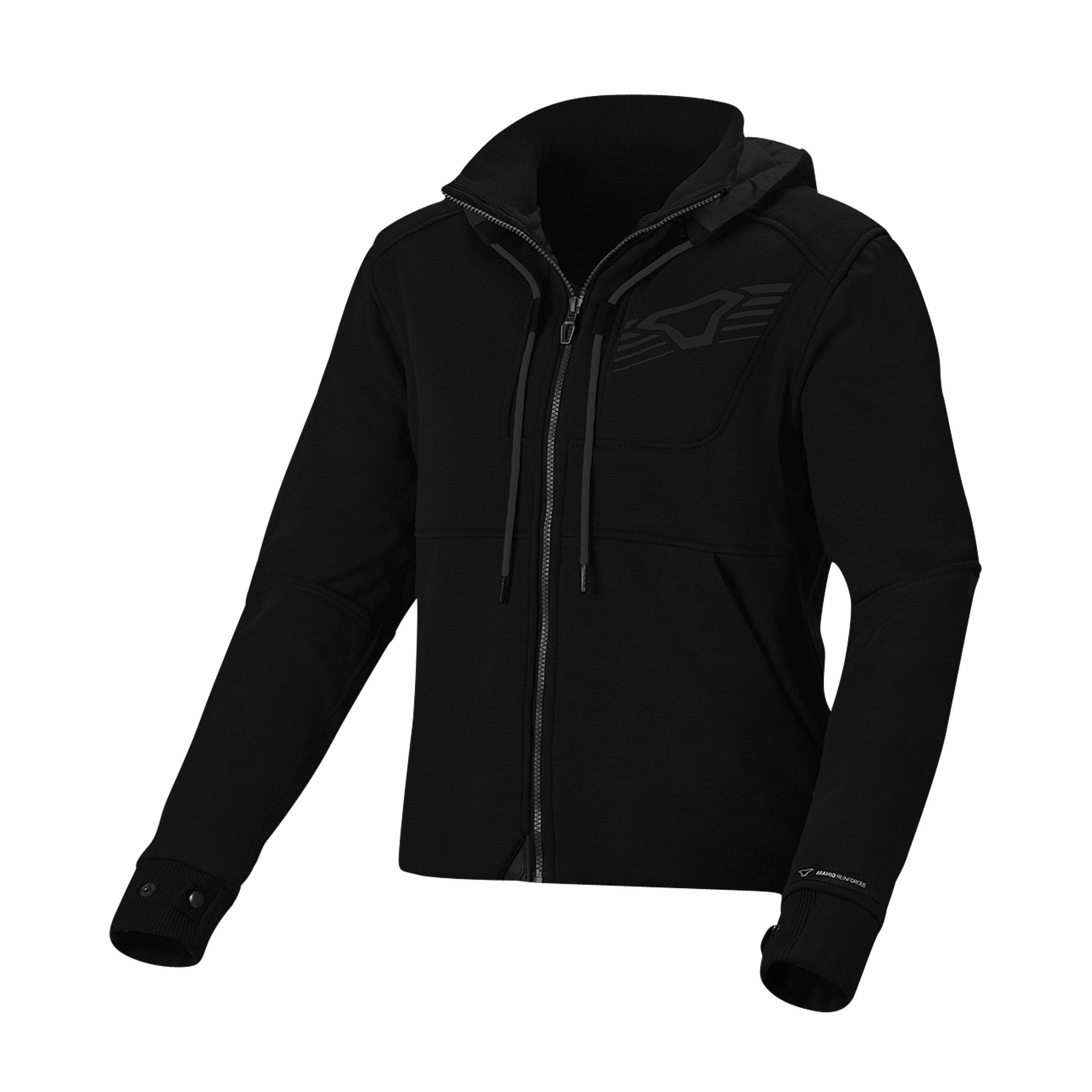 black motorcycle hoodie