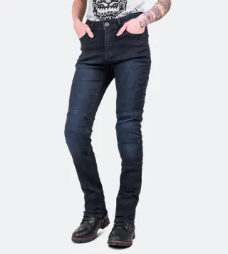 MC-Jeans Course Burnout Aramidforstærket Slim Fit Dame