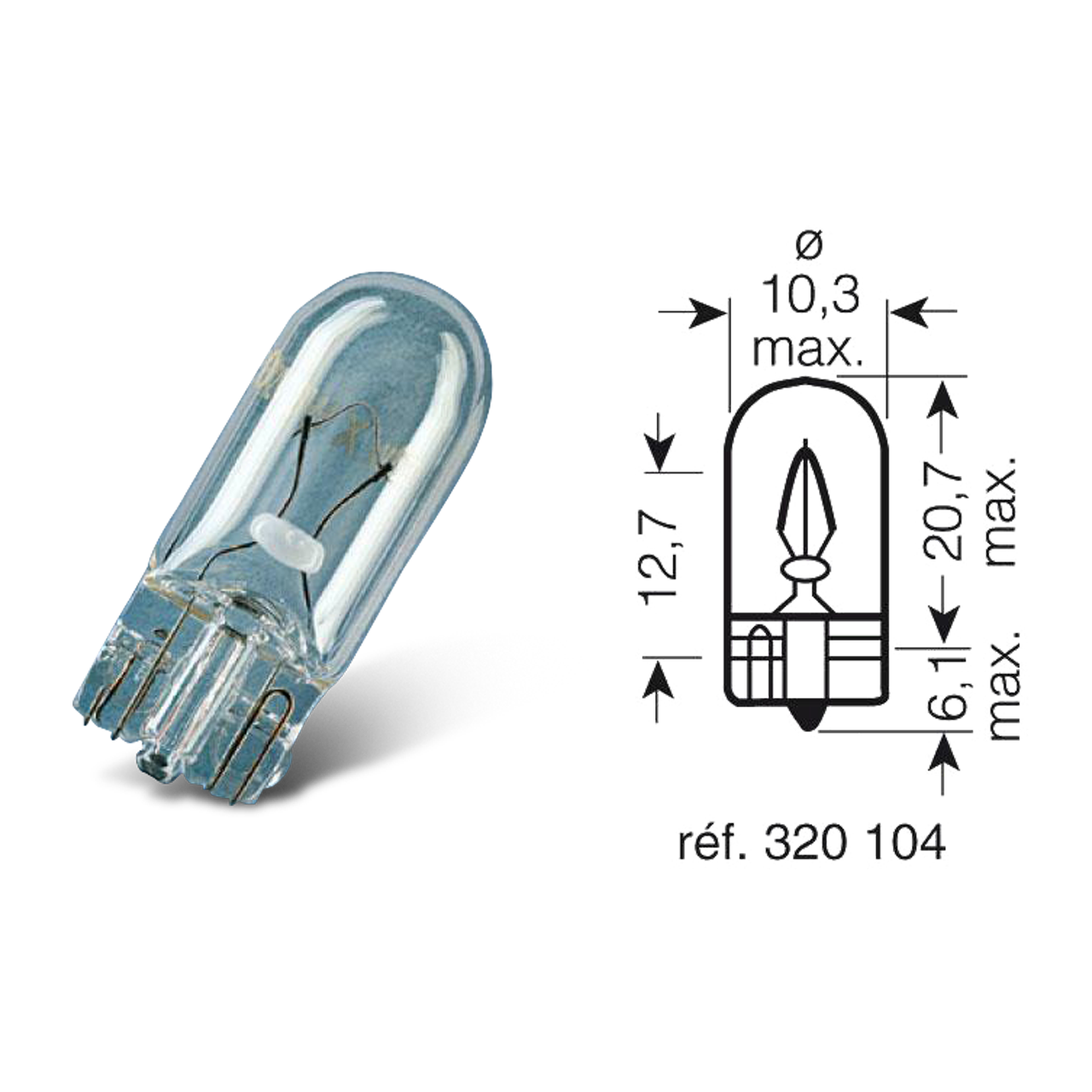 Bombillas Osram Original Line W3W 12 V 3 W