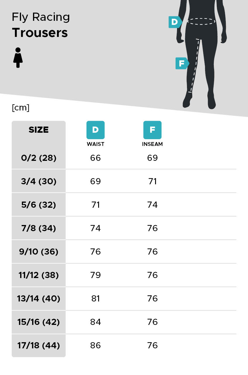 Fasthouse Gear Sizing Charts