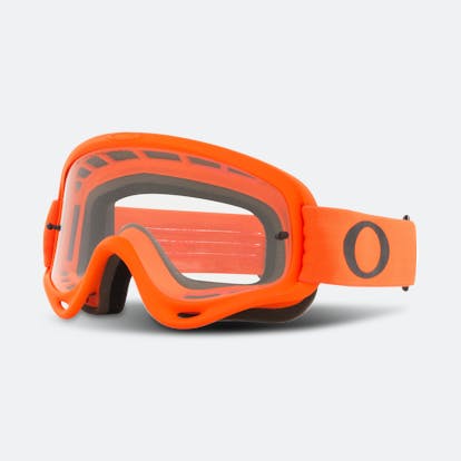 Maschera Cross Oakley O-Frame® Trasparente Moto Arancio - Adesso
