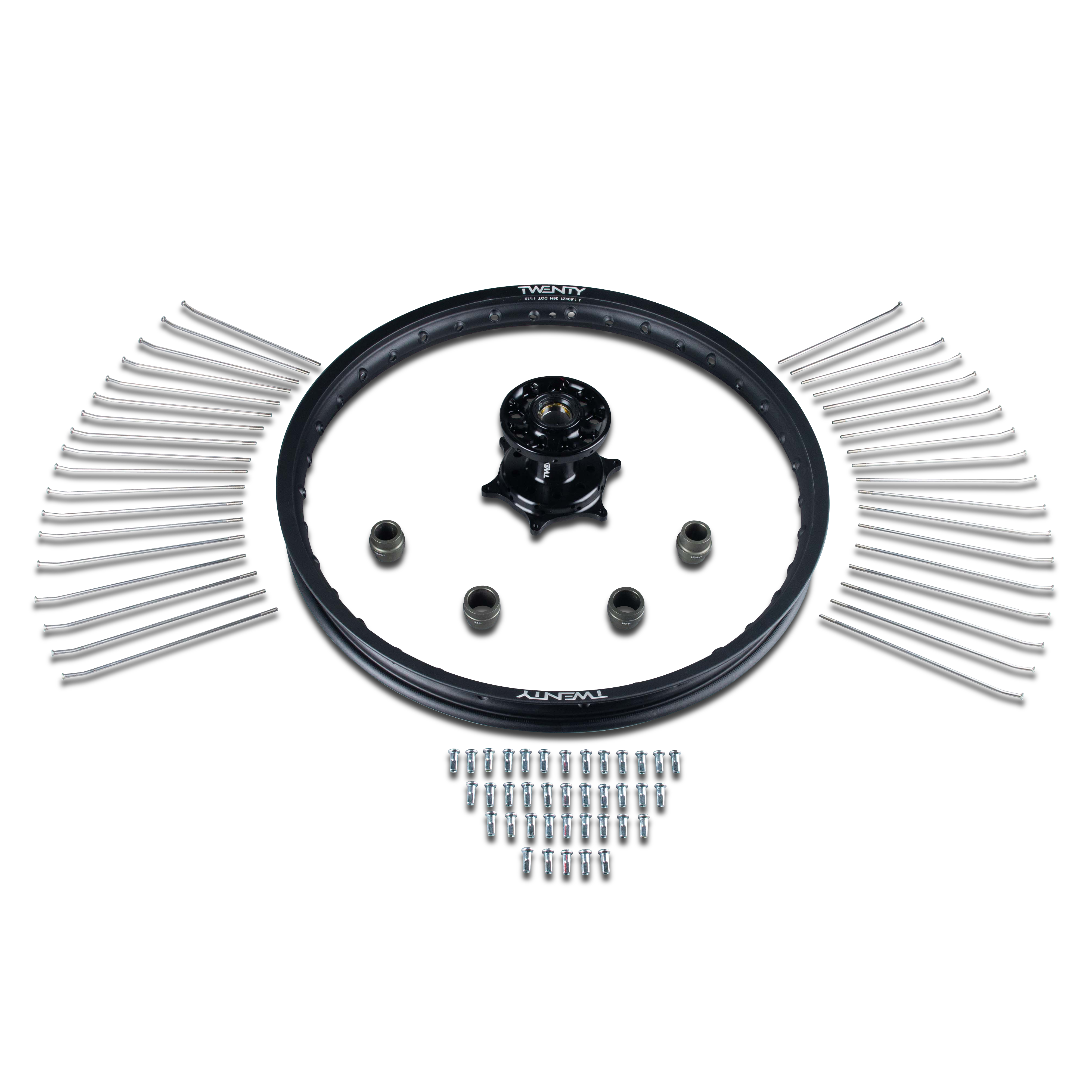 Twenty Supermotard Front Wheel Black-Black 17"