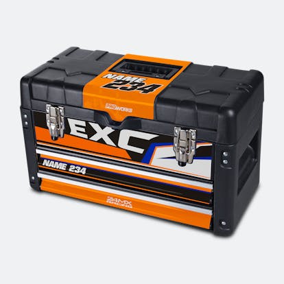 Kit Adesivi Cassetta Attrezzi 24MX X2 Arancio - Adesso 10% di risparmio