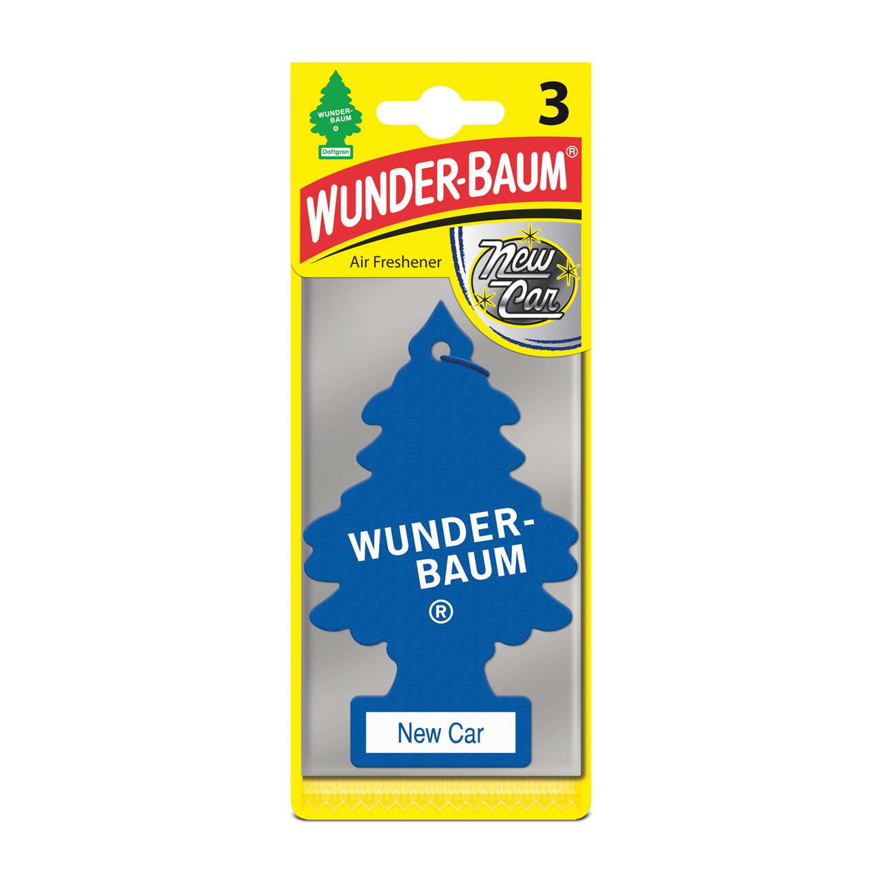 Ambientador Wunder-Baum Coche Nuevo Pack-3 - Ahora con un 14% de descuento