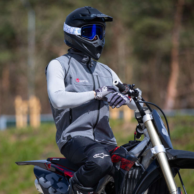 Softshell Jas met Afneembare Mouwen 24MX Team
