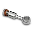 1-gats Schroef + Adapter + 2 Koperen Ringen Kit Accossato