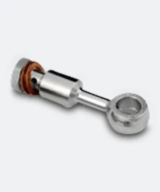 1-gats Schroef + Adapter + 2 Koperen Ringen Kit Accossato