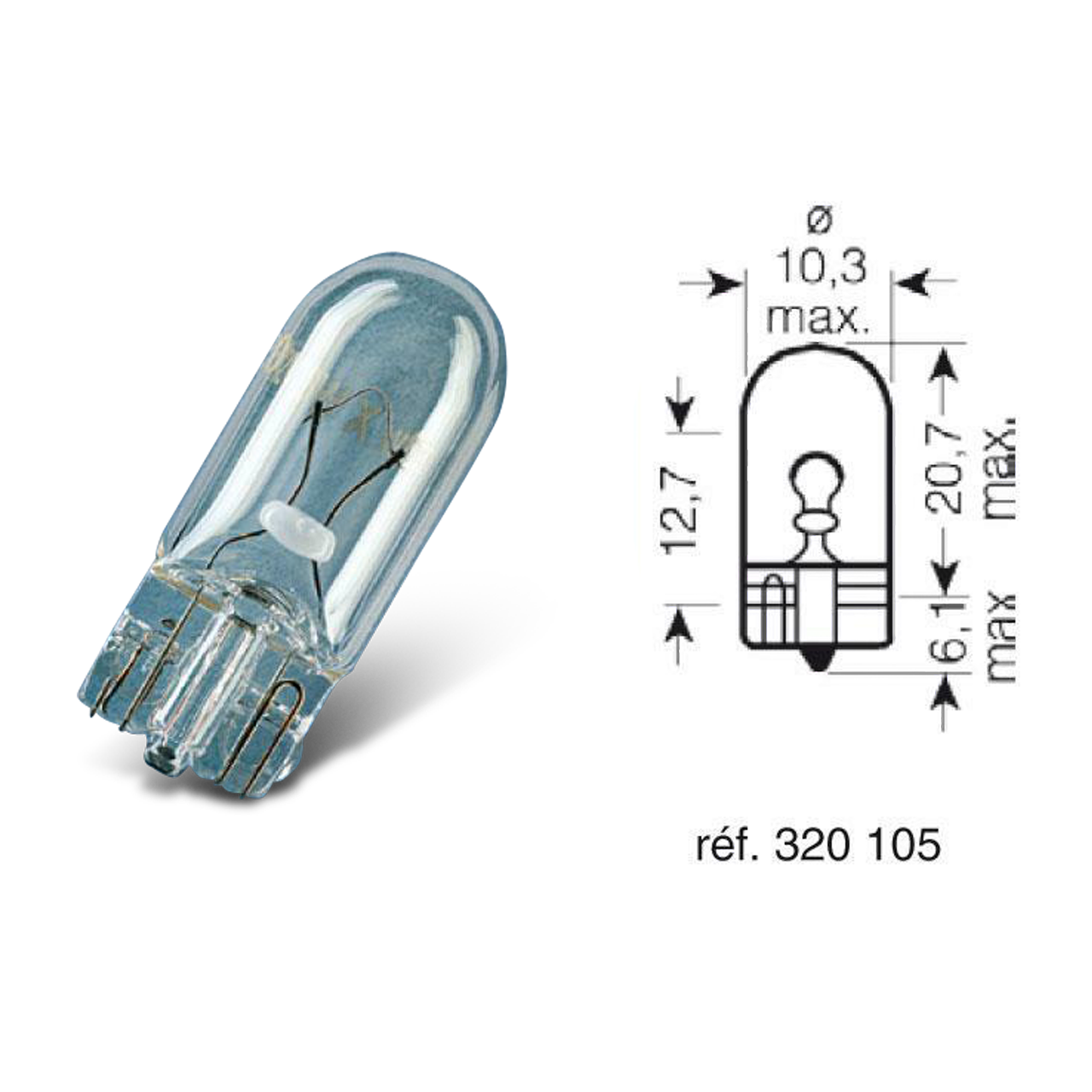 Bombillas Osram Original Line W5W 12 V 5 W