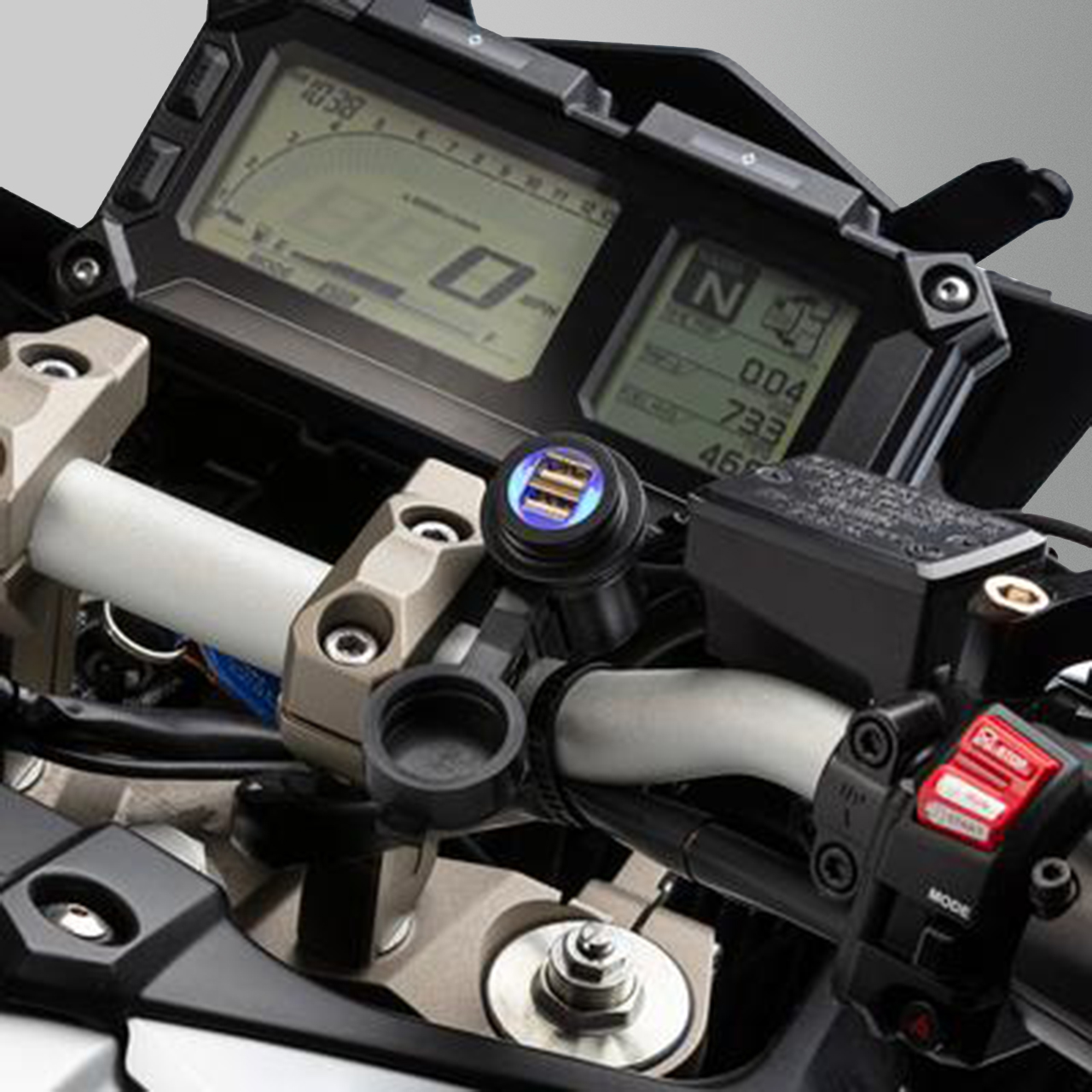 Ultimateaddons Handlebar Charger Mount 5V Dual USB Charger
