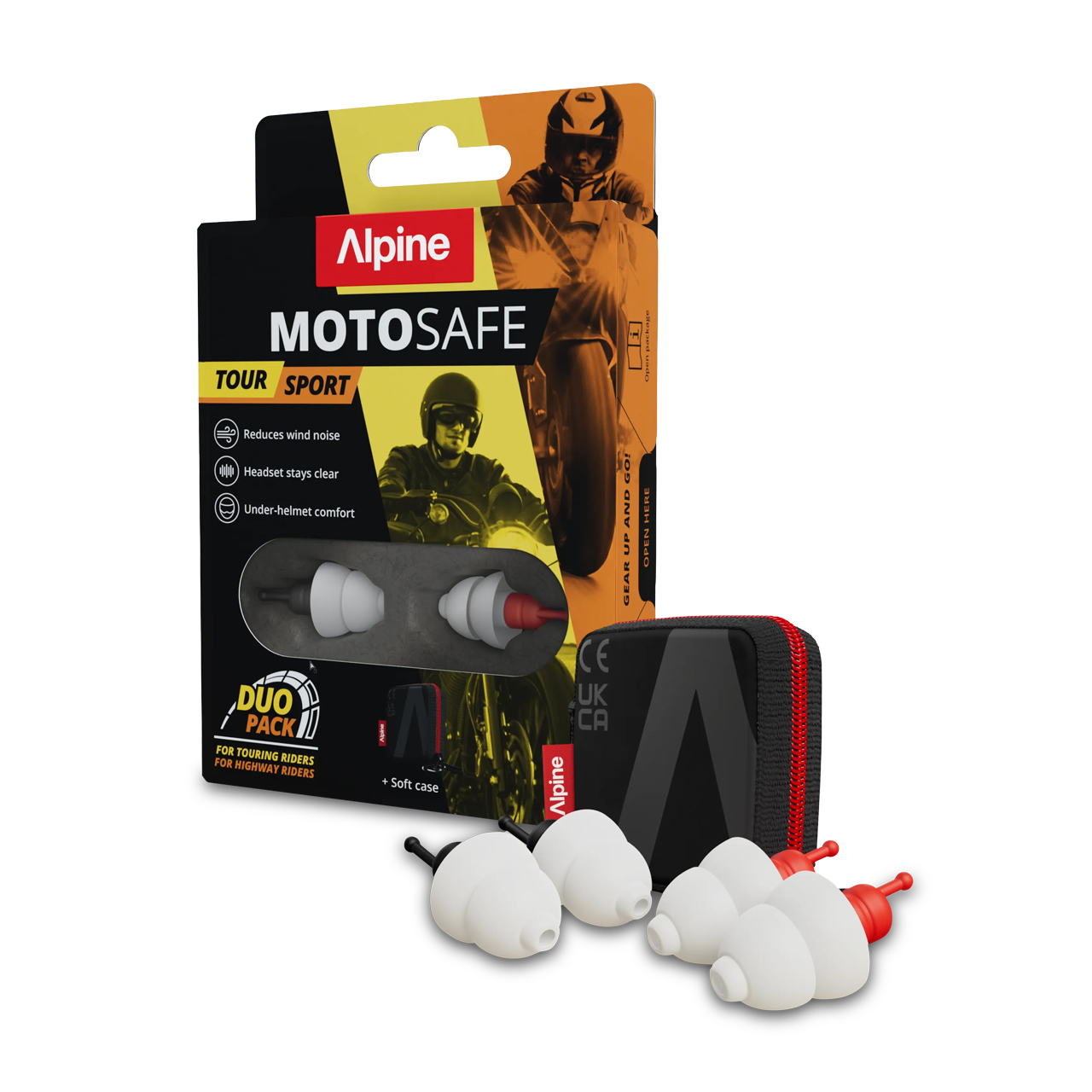 Dopuri De Urechi Moto Alpine MotoSafe Duo Pack - 2026