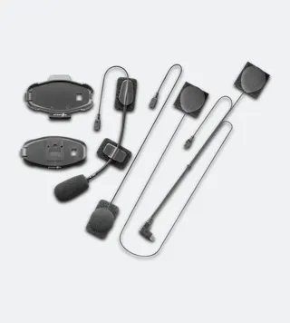 Interphone Microphone Intercom Speaker Black