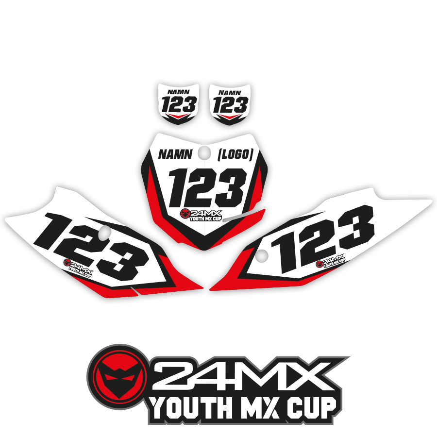 Adhesivos Portanúmeros 24MX Youth MX Cup