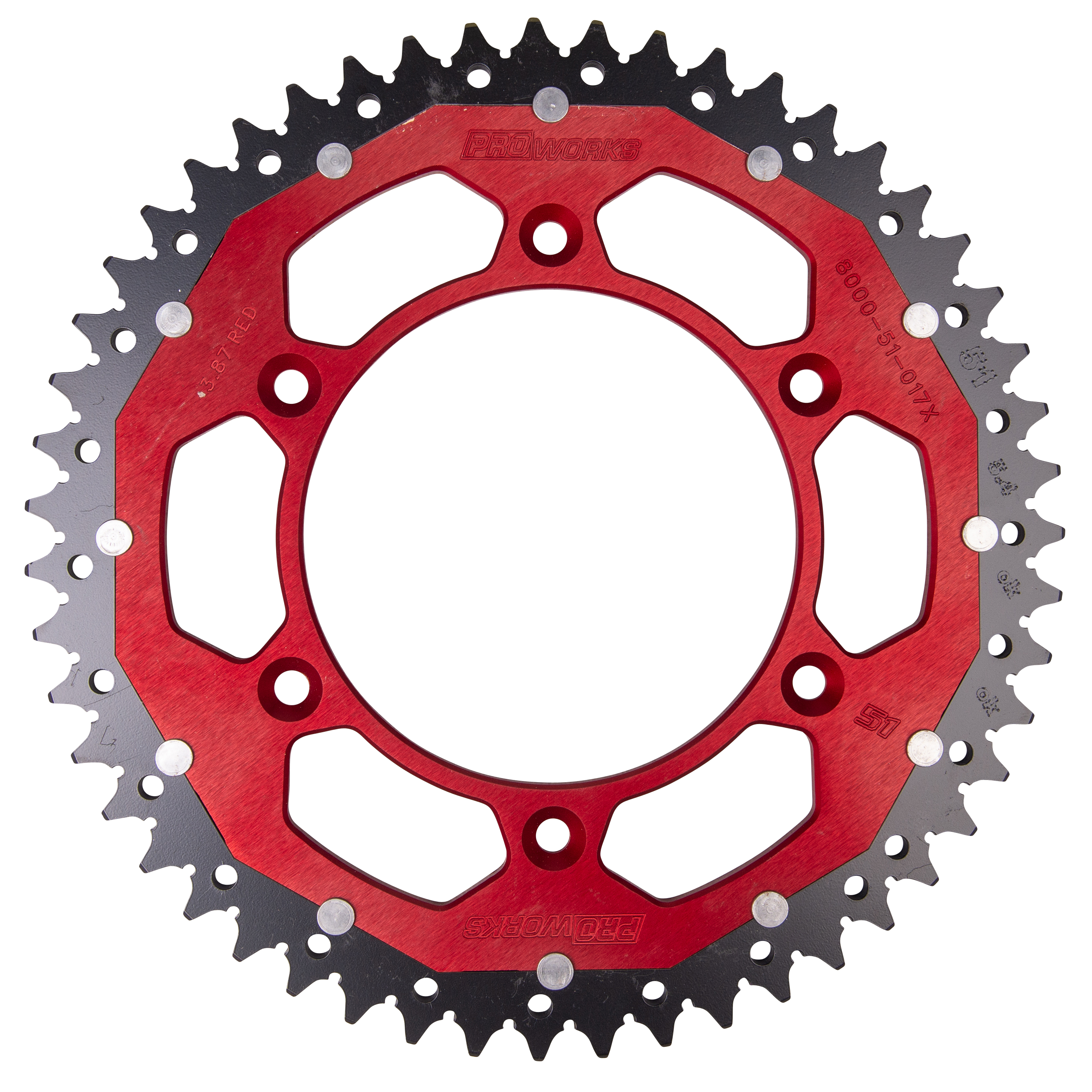 Proworks Interlink Rear Sprocket Red | 24MX