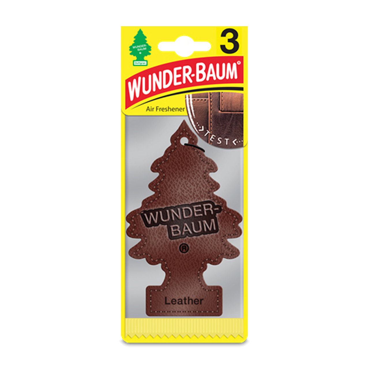 Wunder-Baum Air Freshener Leather 3-Pack - Dirt cheap price!