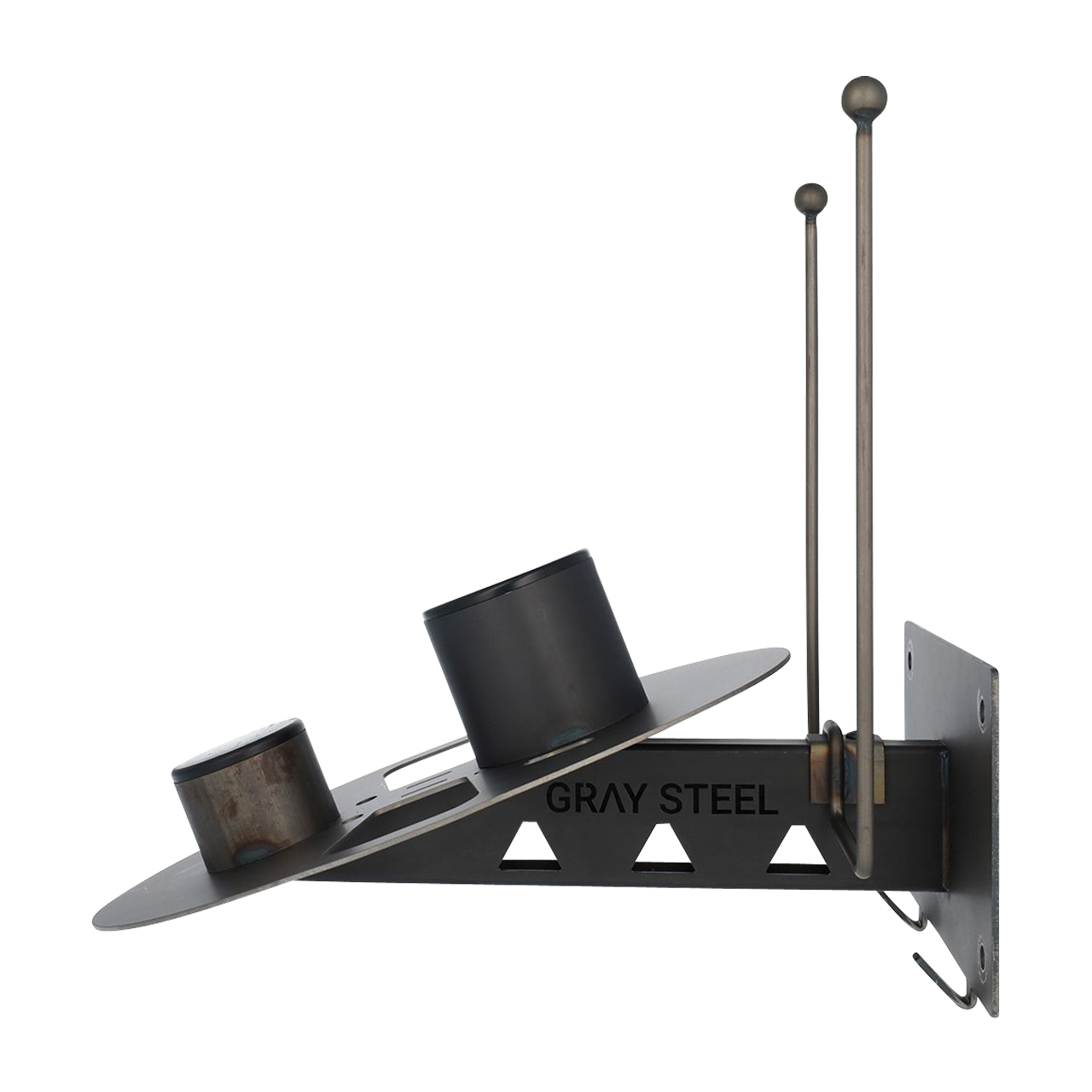 Gray Steel X7 Helmet Display Hanger