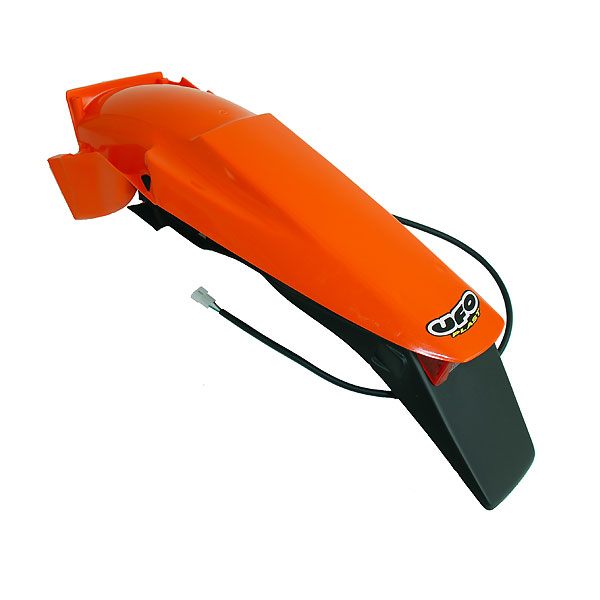 Rear fender UFO with Rear light Orange