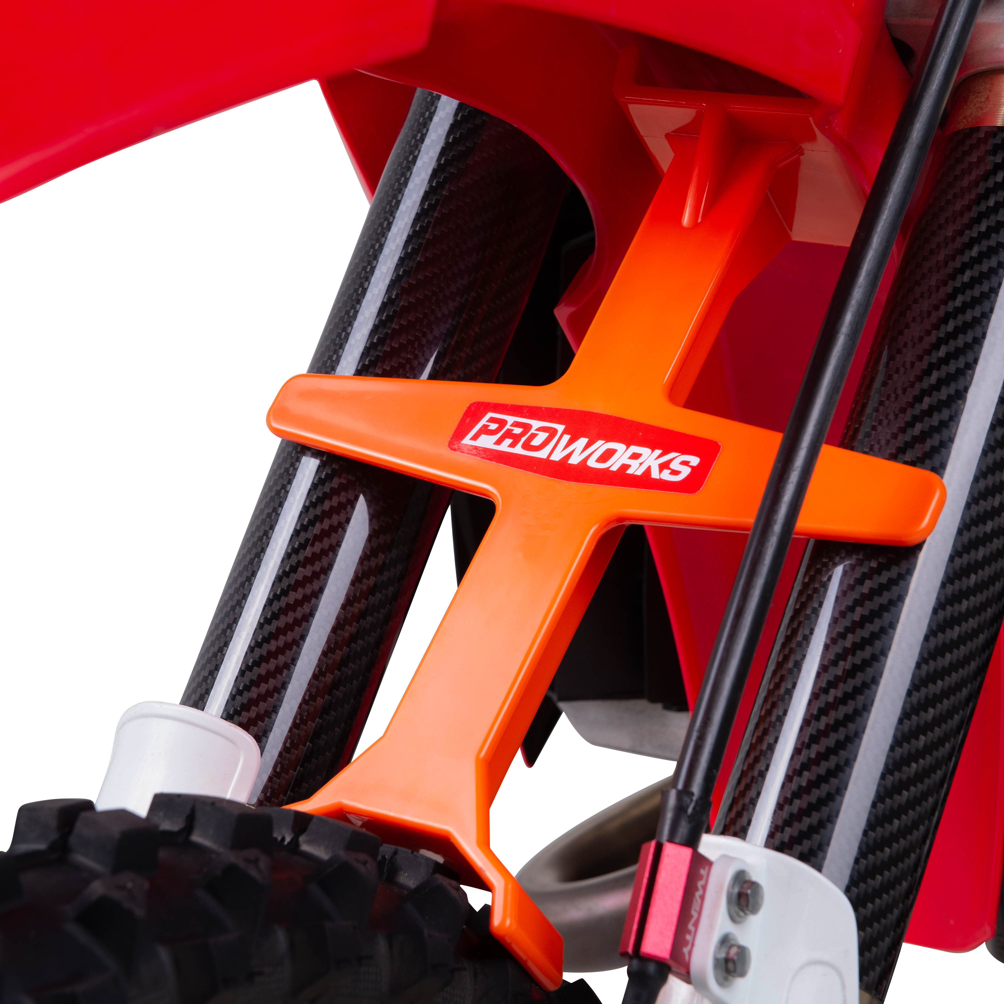 Proworks Fork Support Transport Protection Fluo Orange