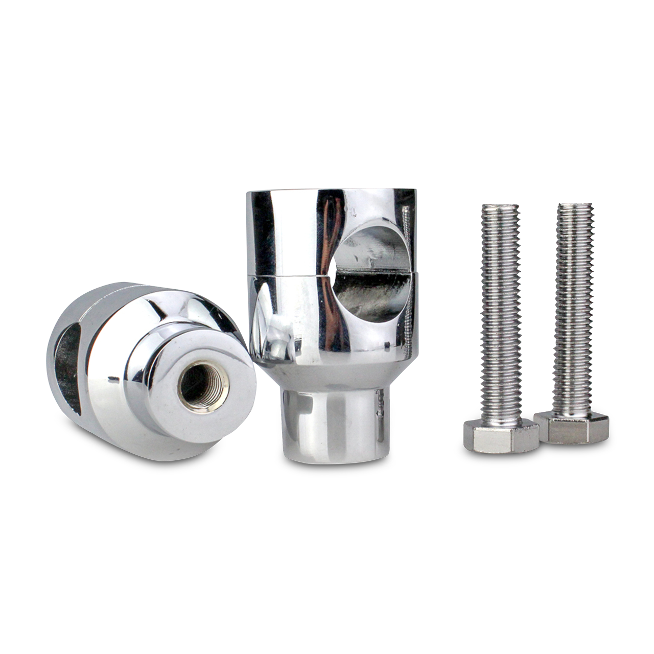CustomAcces H-D Handlebar Risers Chrome 45x75x45mm