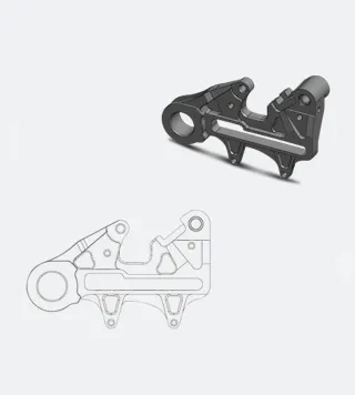 Adaptador Trasero Moto-Master Oversize Ø240